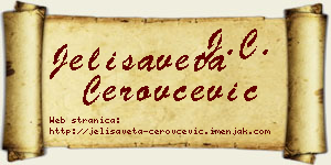 Jelisaveta Cerovčević vizit kartica